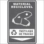 Material reciclável - Pastilhas de travão 